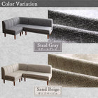 こたつ リビングダイニング 6点セット(テーブル+2人掛けソファ1脚+1人掛けソファ2脚+コーナーソファ1脚+ベンチ1脚) W135 高さ調節