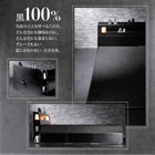 モダンベッド ブラック プレミアムポケットコイルマットレスセット ダブル