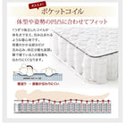 ベッド セミダブル すのこ 跳ね上げベッド スタンダードポケットコイル 深さラージ 組立設置付