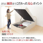 ベッド セミダブル すのこ 跳ね上げベッド スタンダードポケットコイル 深さラージ 組立設置付