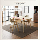 北欧ダイニング 6点セット(テーブル+チェア4脚+ラグ) W170