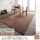 ラグ 200×200cm洗える ミックスカラー シャギー