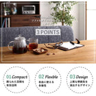 リビングダイニング4点セット(テーブル+2人掛けソファ1脚+1人掛けソファ1脚+コーナーソファ1脚) W120 北欧モダン