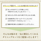 ダイニング ダイニングチェア 2脚組 楕円 伸長式