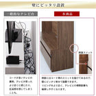 テレビボー 3点セット(テレビボード+キャビネット×2) ガラス扉 ハイタイプ