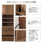 テレビボード 2点セット(テレビボード+キャビネット) 家電収納 ハイタイプ