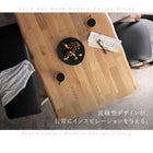 ダイニング 4点セット(テーブル+チェア2脚+ベンチ1脚) W120 天然木 オーク無垢材