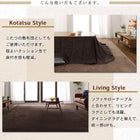 ダイニングラグ 185×185cm はっ水 マイクロファイバー フランネル