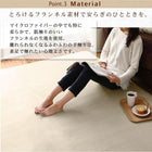 ダイニングラグ 200×300cm はっ水 マイクロファイバー フランネル