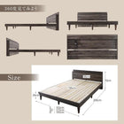 すのこベッド プレミアムポケットコイルマットレス付き シングル 棚・コンセント