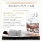 キングサイズ 200 脚付きマットレス スタンダードボンネルコイル ワイドK200