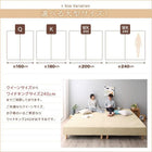 キングサイズ 200 脚付きマットレス スタンダードボンネルコイル ワイドK200