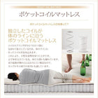 キングサイズ 240 脚付きマットレス スタンダードボンネルコイル ワイドK240(SD×2)