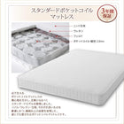 キングサイズ 240 脚付きマットレス スタンダードボンネルコイル ワイドK240(SD×2)