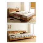 すのこ マットレスベッド シングル 北欧 ナチュラル モダン 並べて プレミアムボンネルコイル