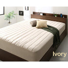 パッド一体型ボックスシーツ 単品 シングル 綿混 10色から選べる