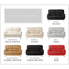 ハイバックソファ レザータイプ ソファ&オットマンセット 2P 日本の家具メーカー