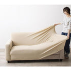 フィットソファカバー 肘なし用 3人掛け 洗濯機で洗える 鹿の子ニット