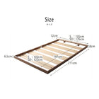 ローベッド セミダブル コンセント 小物置き プレミアムボンネルコイルマットレス付き