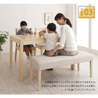 シンプルベンチ 天然木と自然なカラー クッション材入り 2P