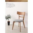 ダイニング 3点セット(テーブル+チェア2脚) W150 天然木オーク無垢材