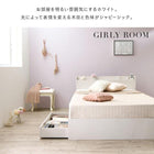 収納ベッド シングル 棚コンセント 収納付き ベッド プレミアムポケットコイルマットレス付き