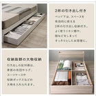 収納ベッド シングル 棚コンセント 収納付き ベッド プレミアムポケットコイルマットレス付き