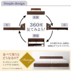 すのこベッド 収納 プレミアムボンネルコイルマットレス付き シングル