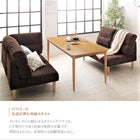 ハイバックソファダイニング 5点セット(テーブル+2Pソファ1脚+1Pソファ2脚+コーナーソファ1脚) W120