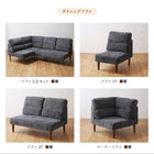 ハイバックソファダイニング 5点セット(テーブル+2Pソファ1脚+1Pソファ2脚+コーナーソファ1脚) W150