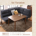 ハイバックこたつソファダイニング 3点セット(2Pソファ1脚+1Pソファ1脚+コーナーソファ1脚) 1P×2+2P 高さ調節