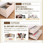 チェストベッド 薄型プレミアムポケットコイル セミシングル レギュラー丈