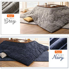 こたつ掛布団&敷布団2点セット 4尺長方形 80×120cm 天板対応 丸洗い フランネル裏地