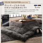 こたつ 掛布団&敷布団 2点セット 長方形 75×105 天板対応 ヴィンテージ