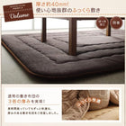 こたつ掛布団&敷布団2点セット 掛布団+厚敷き布団 5尺長方形 90×150cm 天板対応 洗える ジャガード織 ステッチデザイン