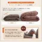 こたつ掛布団&敷布団2点セット 掛布団+厚敷き布団 5尺長方形 90×150cm 天板対応 洗える ジャガード織 ステッチデザイン