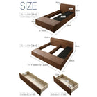 連結 収納ベッド シングル コンセント付き プレミアムボンネル付き Bタイプ