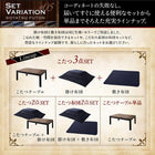 こたつ2点セット テーブル+掛布団 4尺長方形 80×120