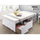 ベッド チェストベッド 大容量 薄型プレミアムボンネルコイルマットレス ハイタイプ 引き出しなし シングル