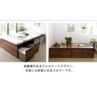 ベッド チェストベッド 大容量 薄型プレミアムポケットコイルマットレス ハイタイプ 引き出しなし セミダブル