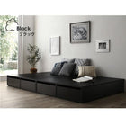 ベッド チェストベッド 大容量 薄型プレミアムボンネルコイルマットレス ロータイプ 引き出しなし シングル