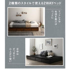 ベッド チェストベッド 大容量 薄型プレミアムボンネルコイルマットレス ロータイプ 引き出し2杯 シングル