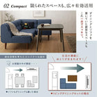 こたつリビングダイニング 4点セット(テーブル+2Pソファ1脚+1Pソファ1脚+コーナーソファ1脚) W105 高さ調節