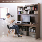 収納デスク W150 大型モニター対応 薄型ハイタイプ