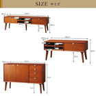 シェルフ 天然木マホガニー材 北欧 収納