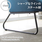 デザインソファ 2人掛け 幅116cm 脚25cm ファブリック×スチール脚