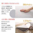 ファミリーマットレス敷布団 ワイドK300 厚さ12cm 厚さが選べる 高通気・抗菌防臭