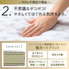 ゾーンコイルマットレス 抗菌防臭 防ダニ 高反発 硬め バランスタイプ zone-coil ダブル