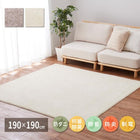 洗えるラグ ホットカーペット対応 正方形 190×190cm ラグマット