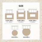 洗えるラグ ホットカーペット対応 円形 直径130cm ラグマット